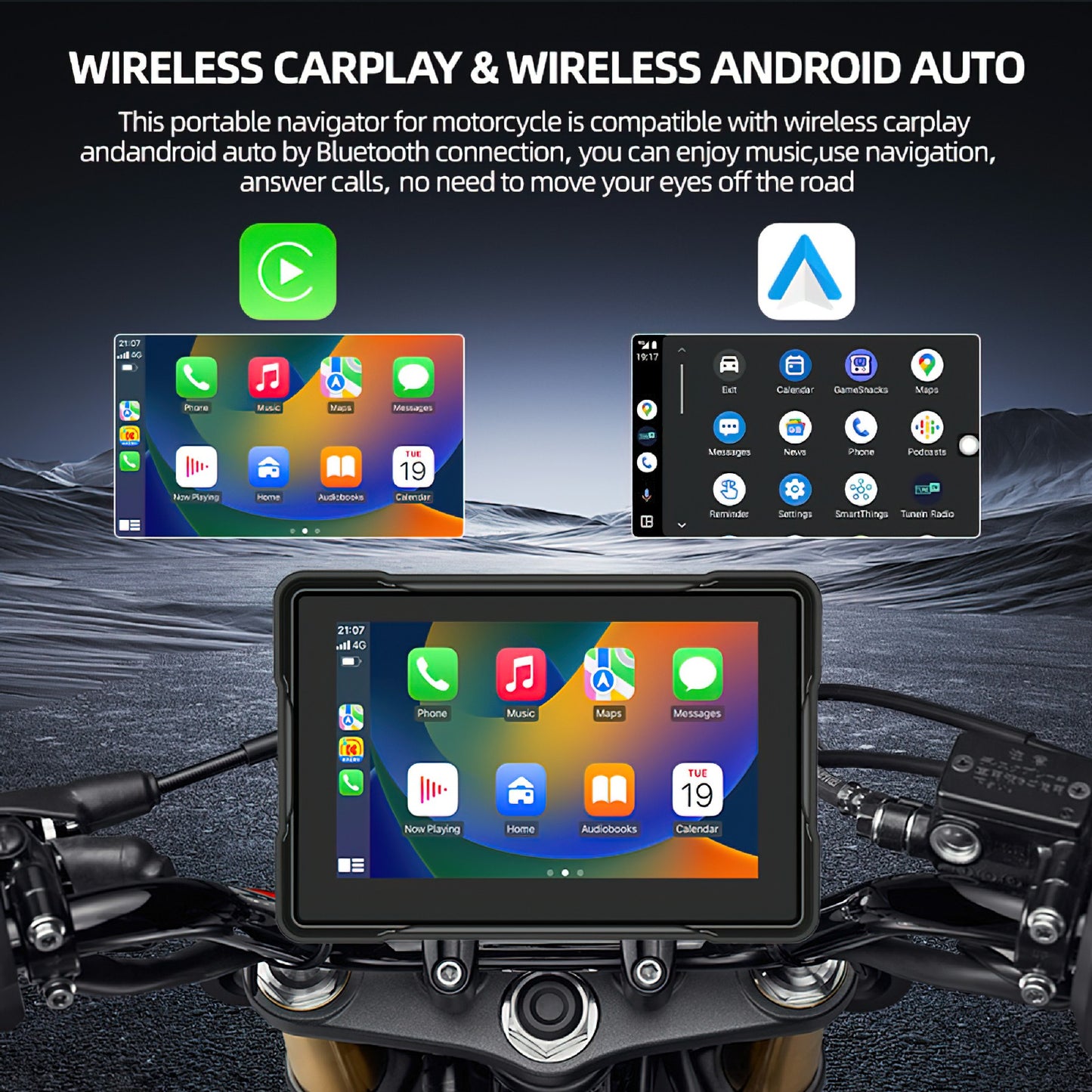 5.0"IPS Motorcycle Smart Digital Display
