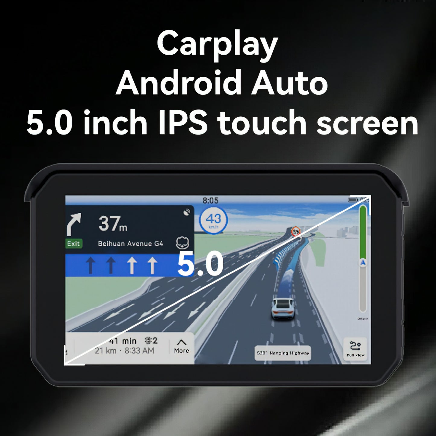5.0"IPS Motorcycle Smart Digital Display