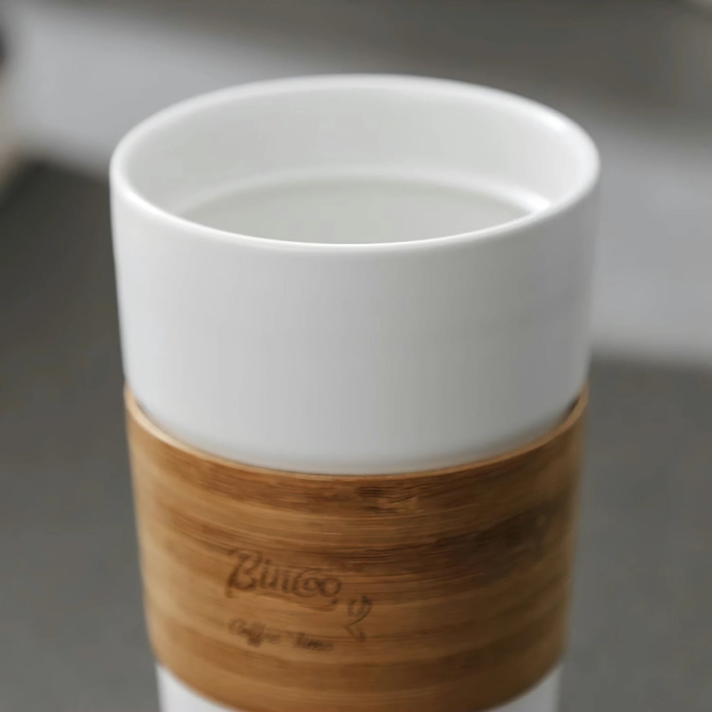 Bamboo Sleeve Ceramic Infusing Coffee Mug
