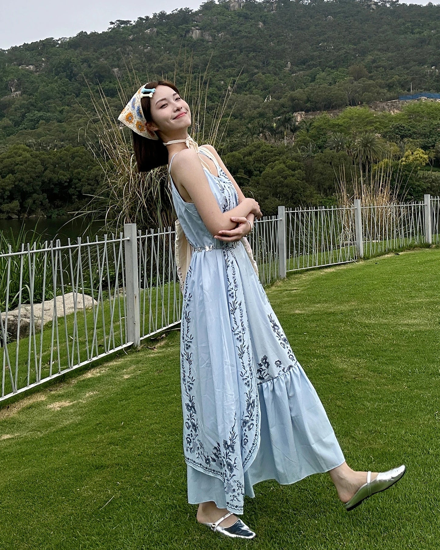 Floral Print Sleeveless Lightweight Maxi Dress