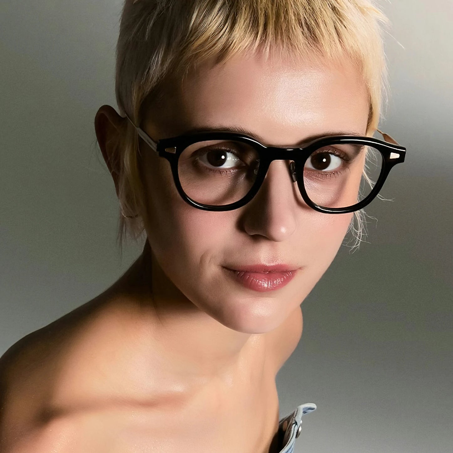 Marie 1962 Round Glasses with Thin Temples