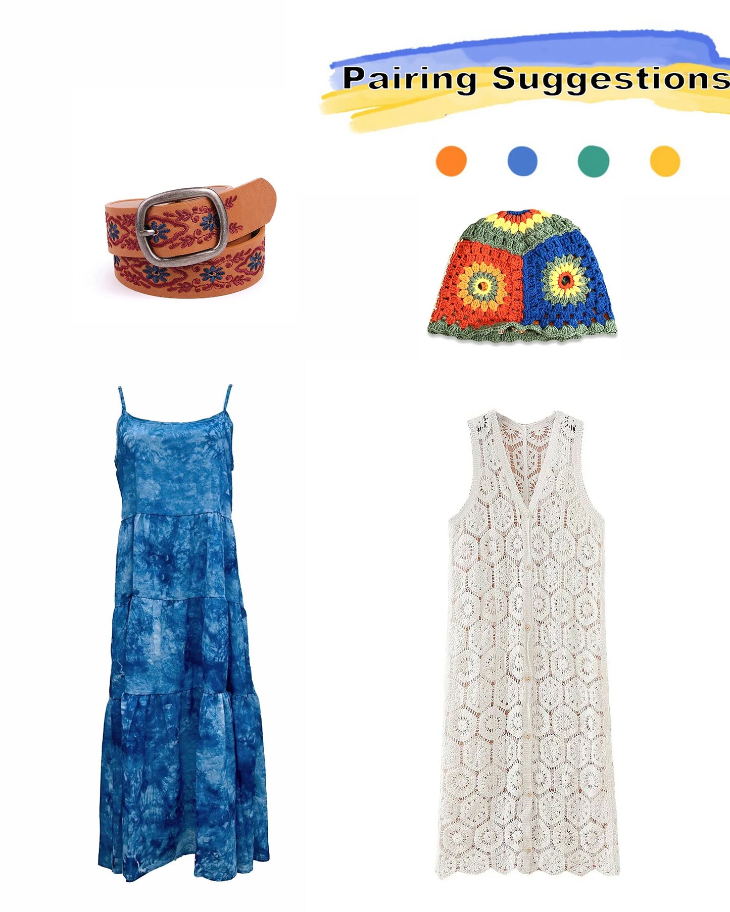 Mystic Waves Boho Tie-Dye Maxi Dress
