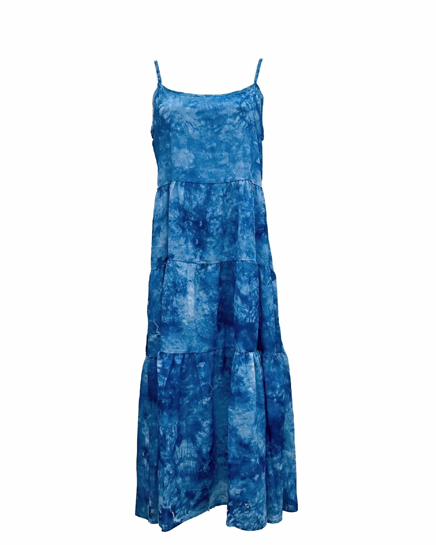 Mystic Waves Boho Tie-Dye Maxi Dress
