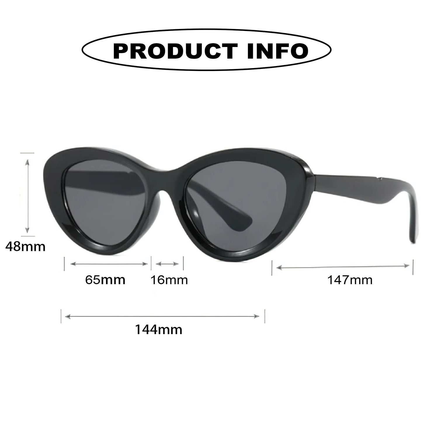 Retro Cat Eye Round Sunglasses