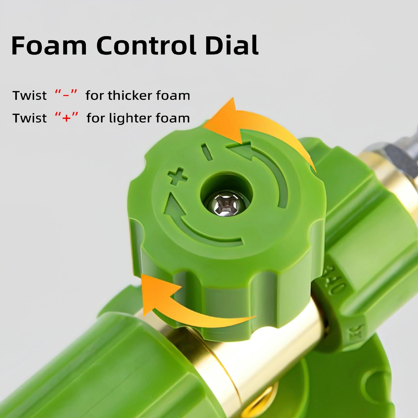 WIDE GREEN MOUTH FOAM CANNON