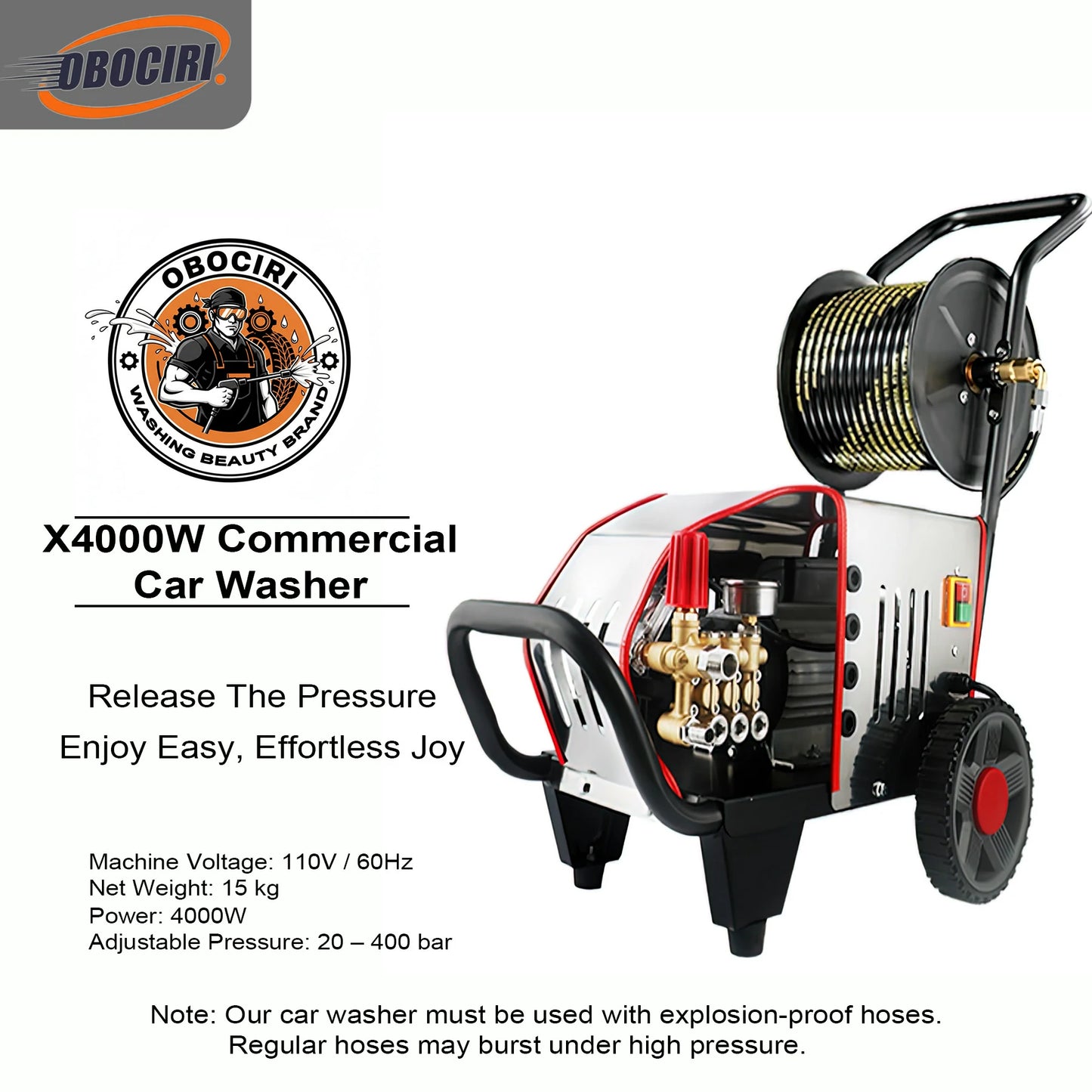 X-4000W Commercial Car Washer