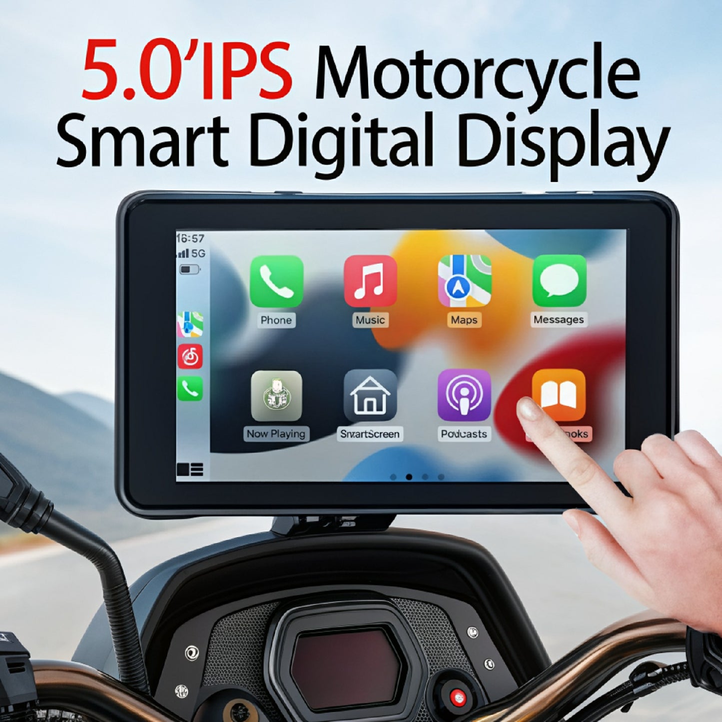 5.0"IPS Motorcycle Smart Digital Display