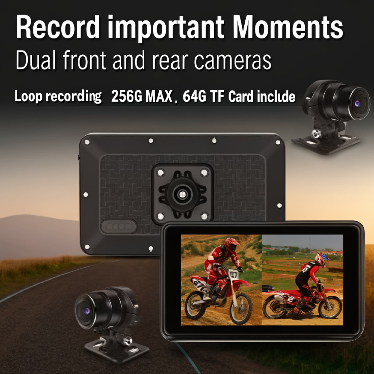 5.0"IPS Motorcycle Smart Digital Display