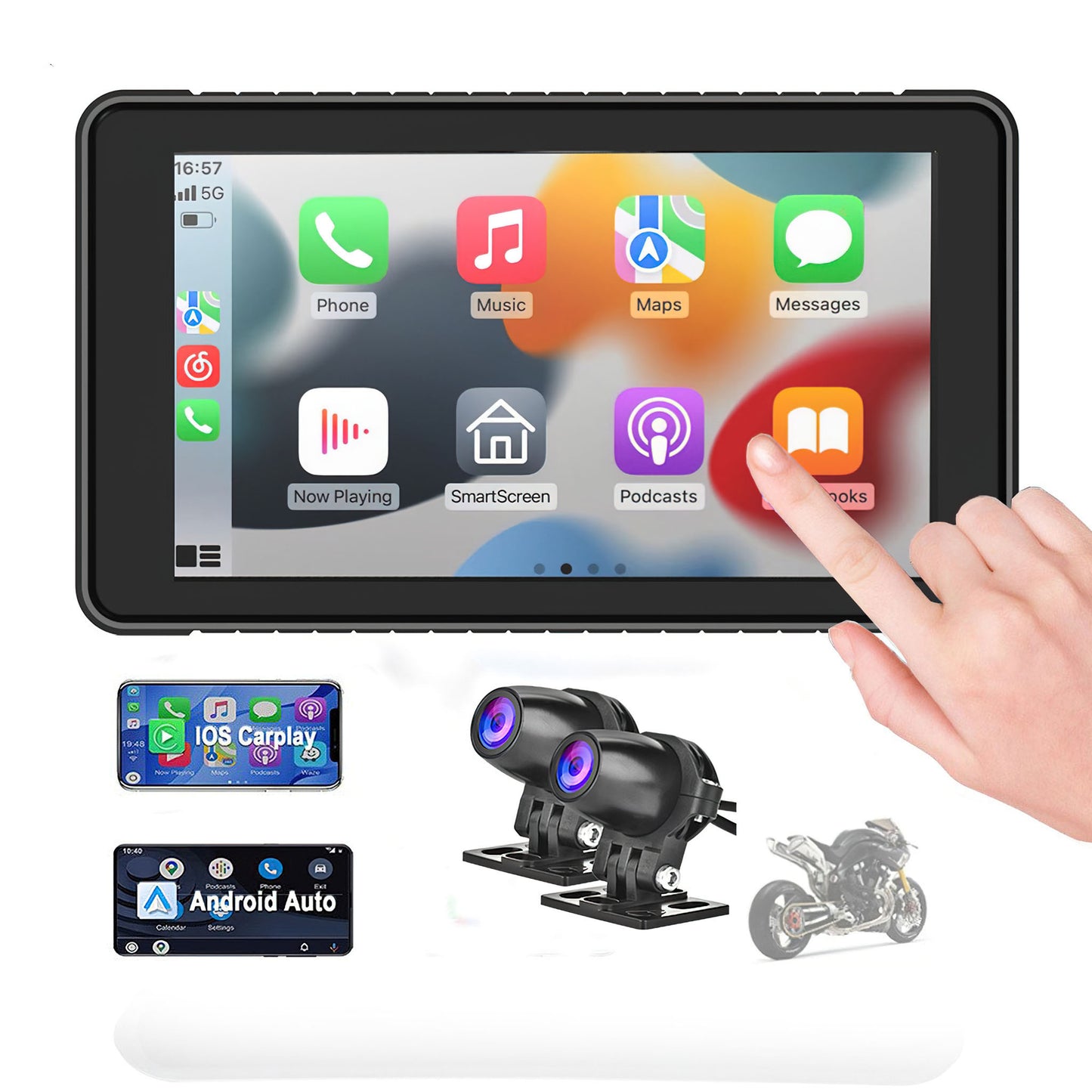 5.0"IPS Motorcycle Smart Digital Display