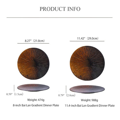 Bai Lan Gradient Dinner Plate, Set of 6