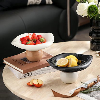 Detachable Drainable Luxury Ceramic Fruit Bowl