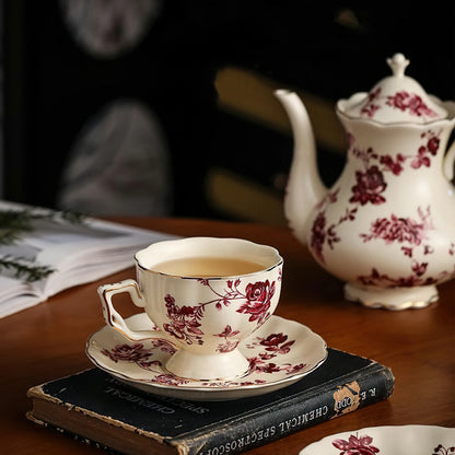 European Elegant Ceramic Tea Cup Set