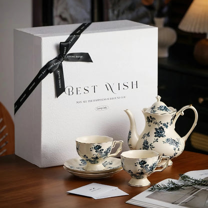 European Elegant Ceramic Tea Cup Set