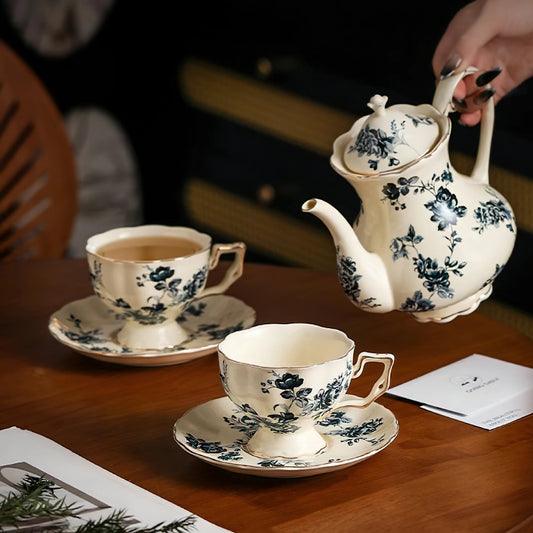 European Elegant Ceramic Tea Cup Set