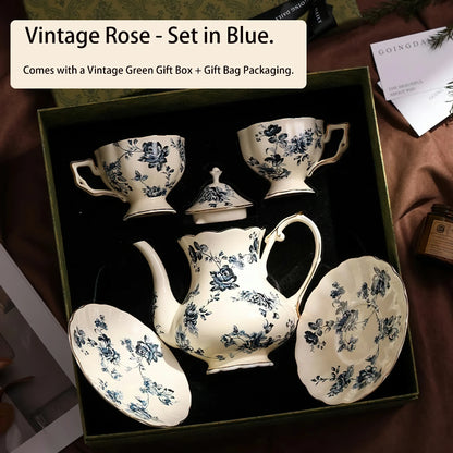 European Elegant Ceramic Tea Cup Set