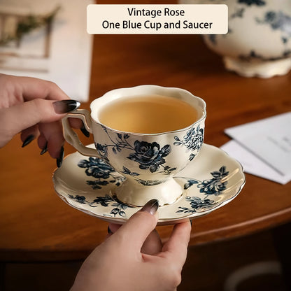 European Elegant Ceramic Tea Cup Set