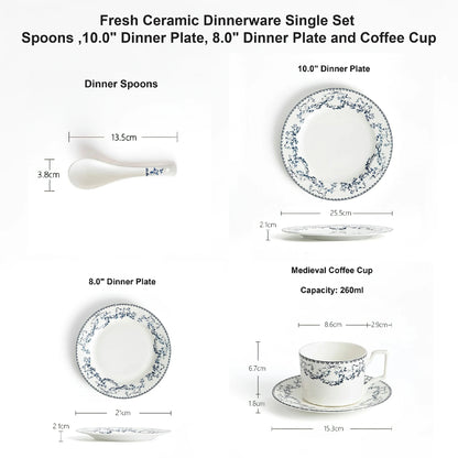 Fresh Medieval Ceramic Dinnerware Set
