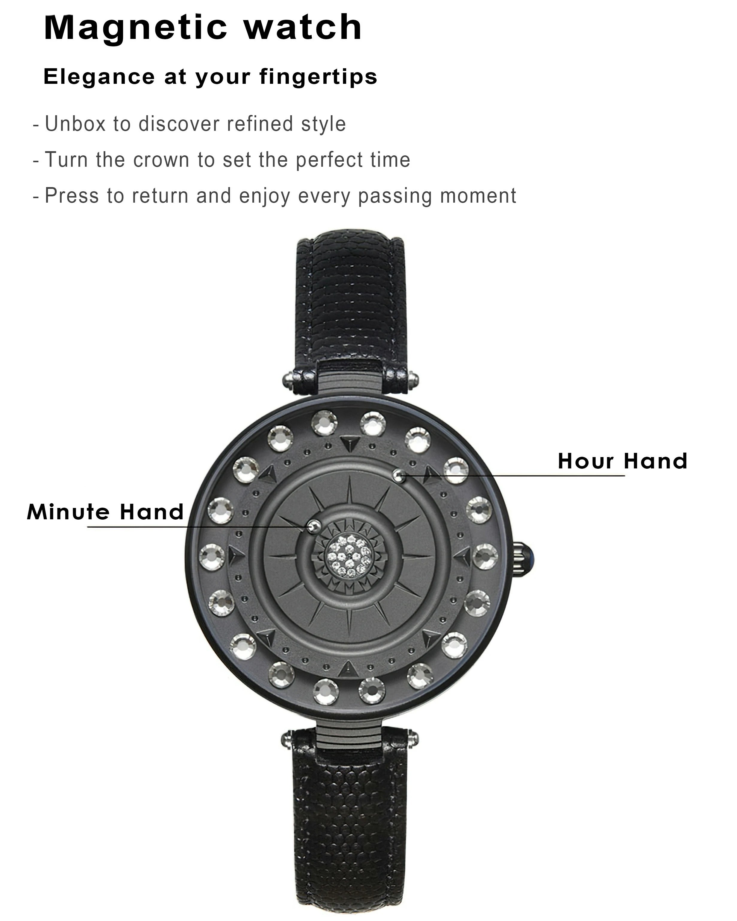 Garden Crystal Magnetic Sphere Watch