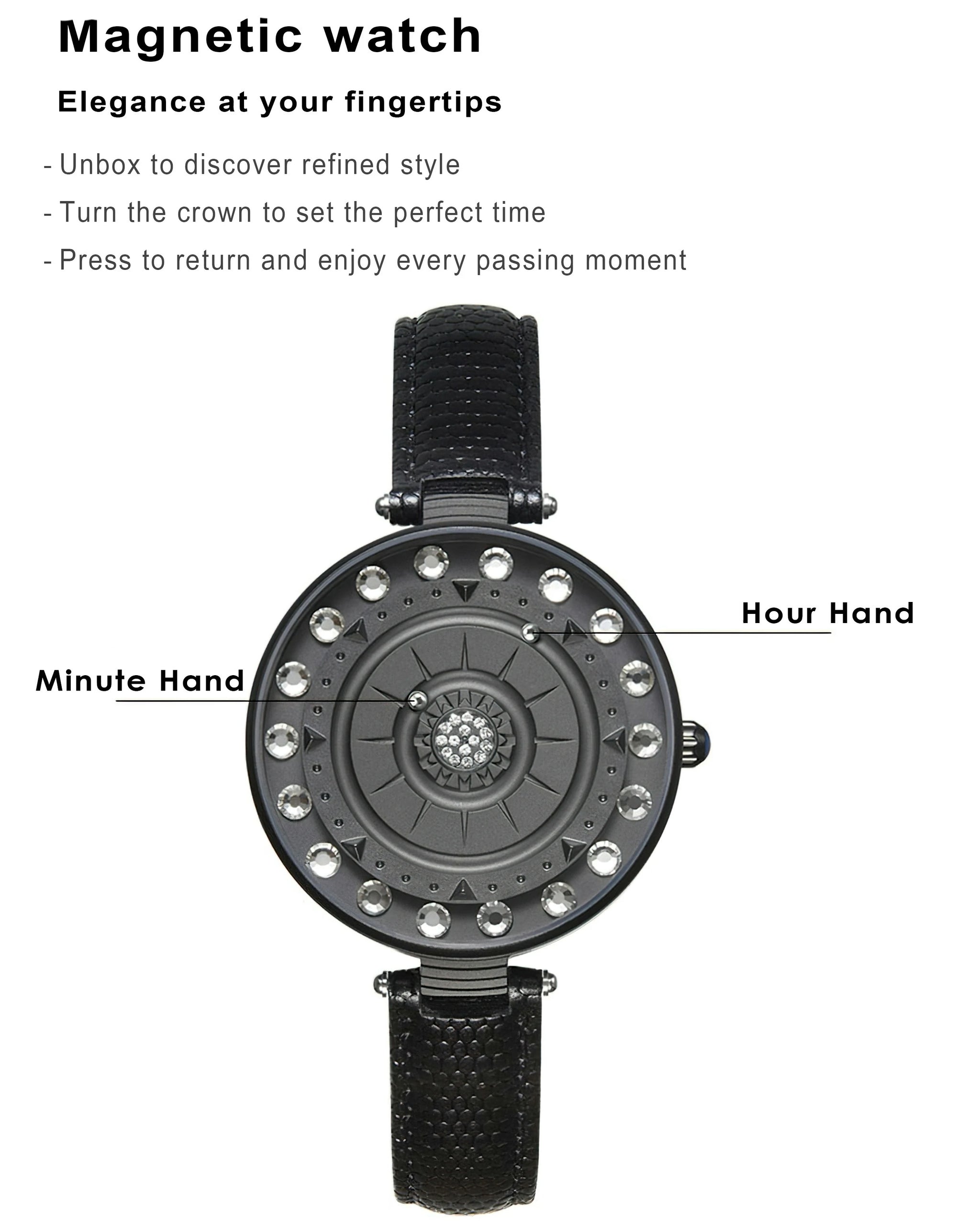 Garden Crystal Magnetic Sphere Watch
