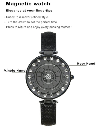Garden Crystal Magnetic Sphere Watch