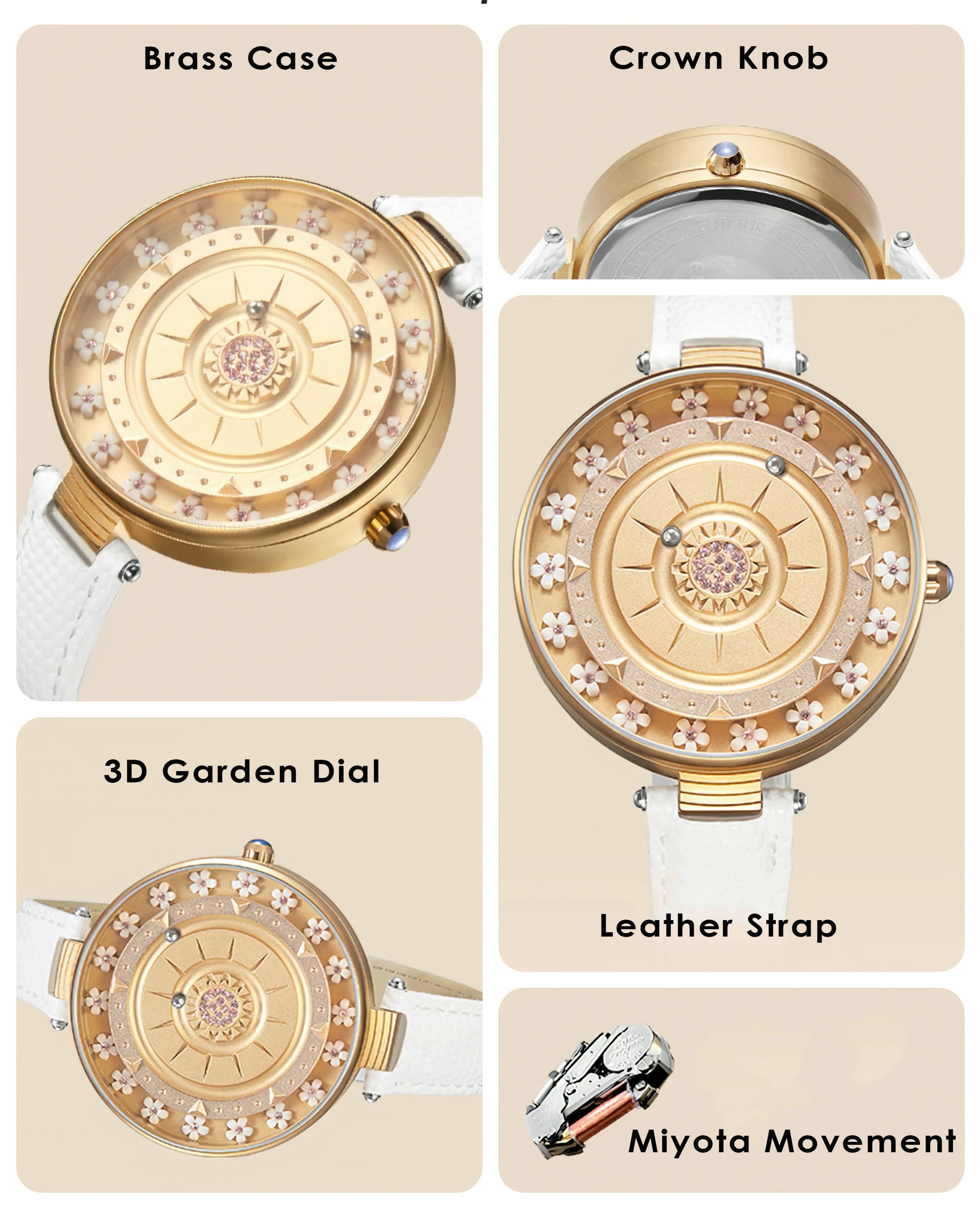 Garden Crystal Magnetic Sphere Watch