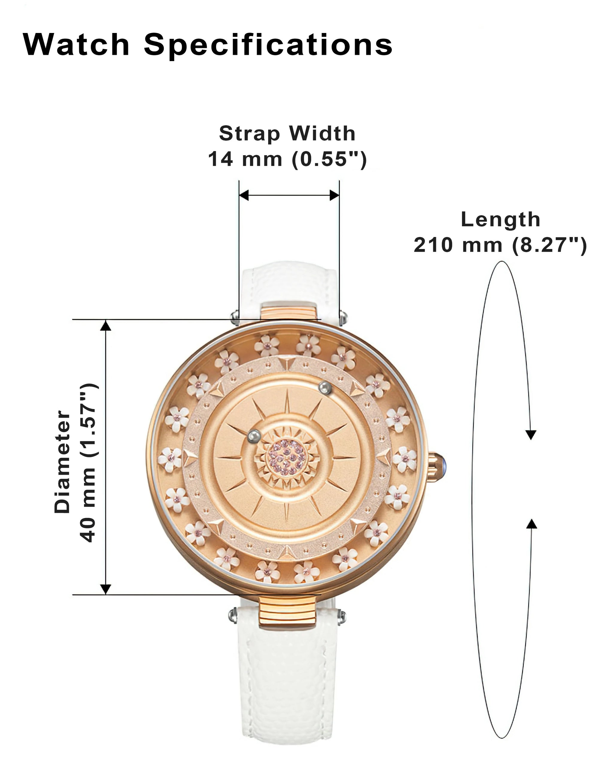 Garden Crystal Magnetic Sphere Watch