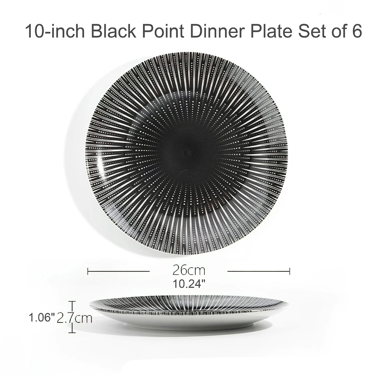Geometric Pattern Dinner Plate Dinnerware Set
