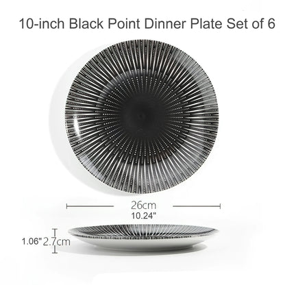 Geometric Pattern Dinner Plate Dinnerware Set