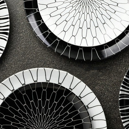 Geometric Pattern Dinner Plate Dinnerware Set
