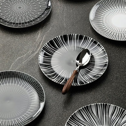 Geometric Pattern Dinner Plate Dinnerware Set