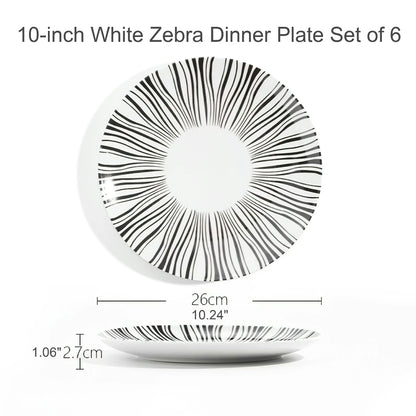 Geometric Pattern Dinner Plate Dinnerware Set