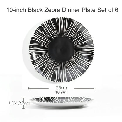 Geometric Pattern Dinner Plate Dinnerware Set