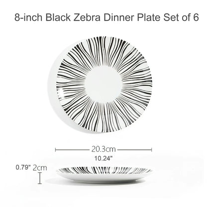 Geometric Pattern Dinner Plate Dinnerware Set
