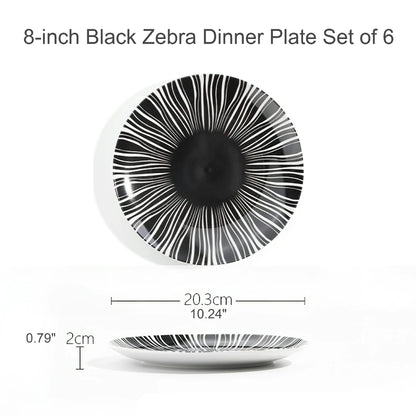 Geometric Pattern Dinner Plate Dinnerware Set