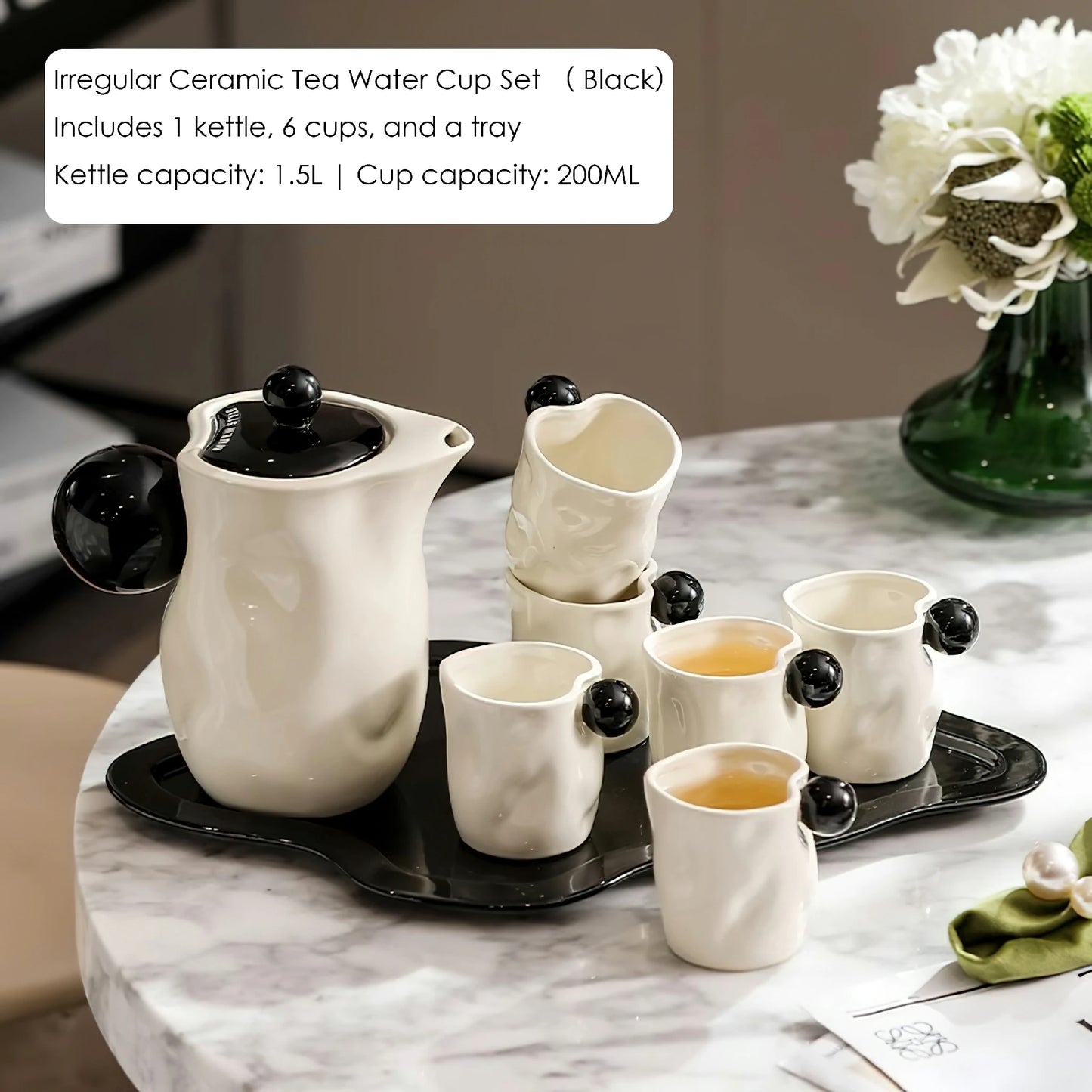 Irregular Ceramic Tea Water Cup Set
