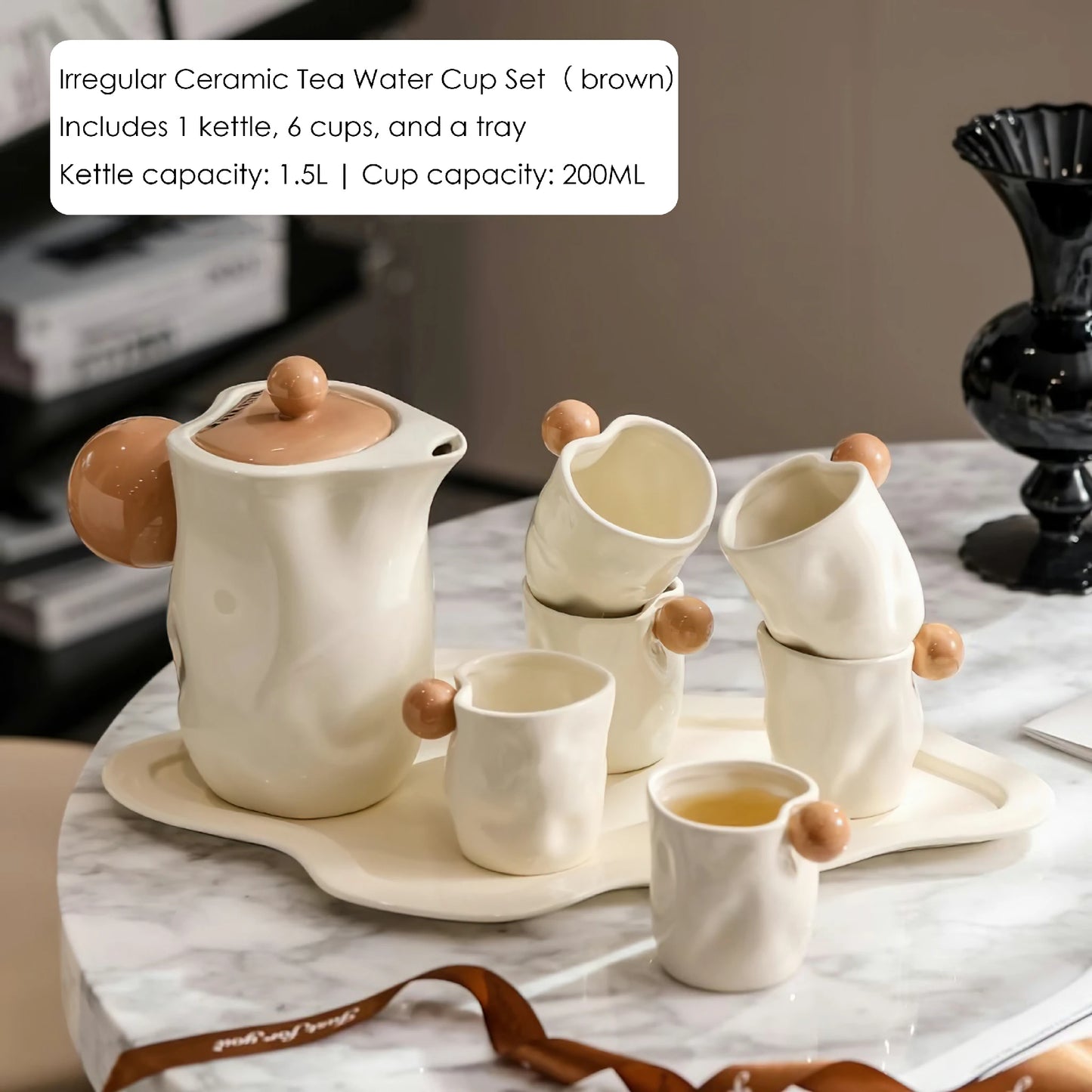 Irregular Ceramic Tea Water Cup Set