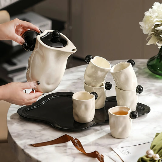 Irregular Ceramic Tea Water Cup Set