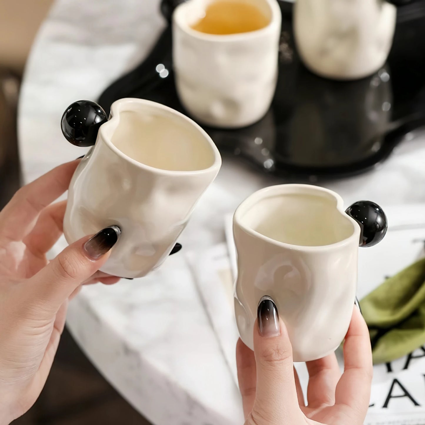 Irregular Ceramic Tea Water Cup Set