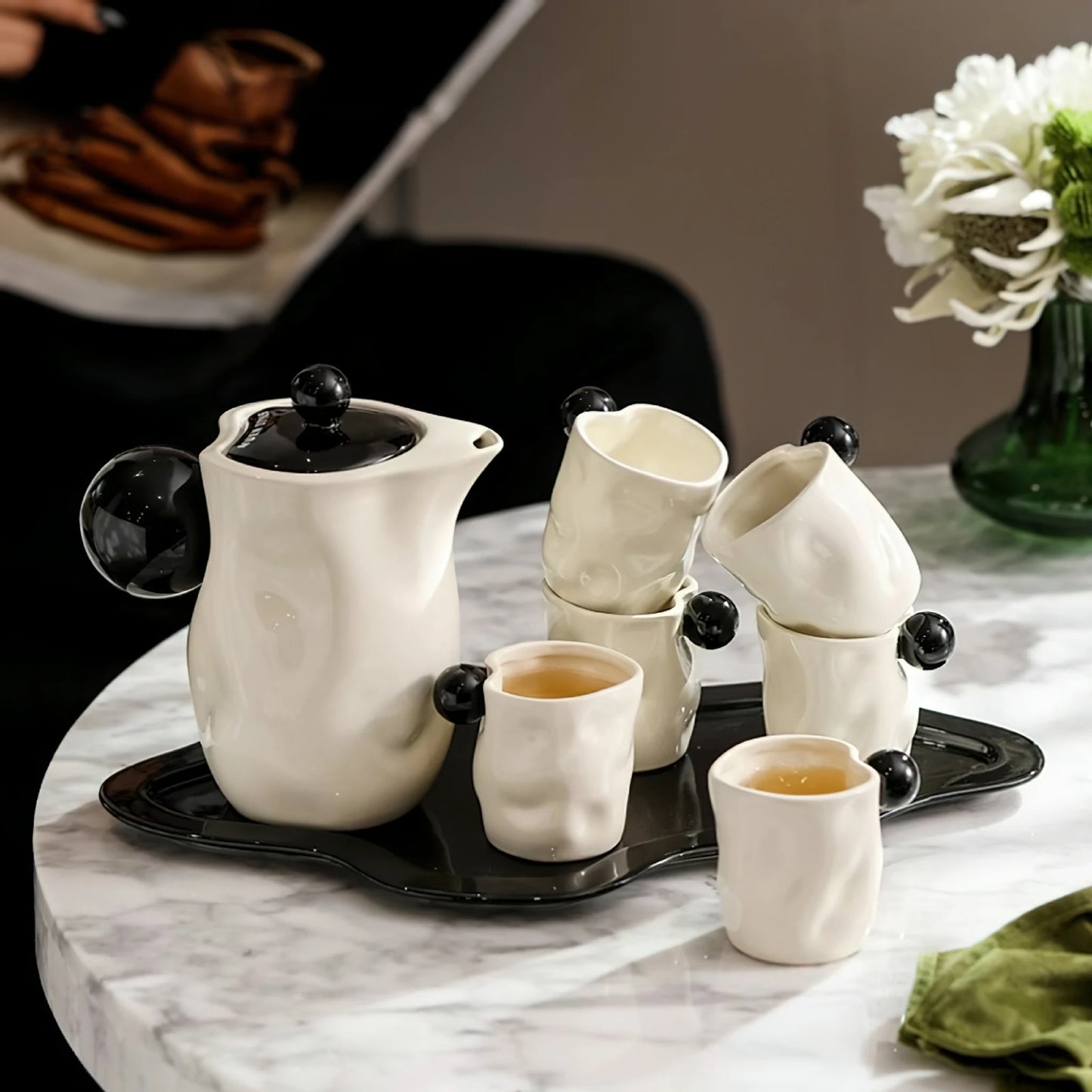 Irregular Ceramic Tea Water Cup Set