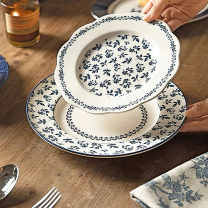 LANDAI MANOR Series Blue Ceramic Dinnerware