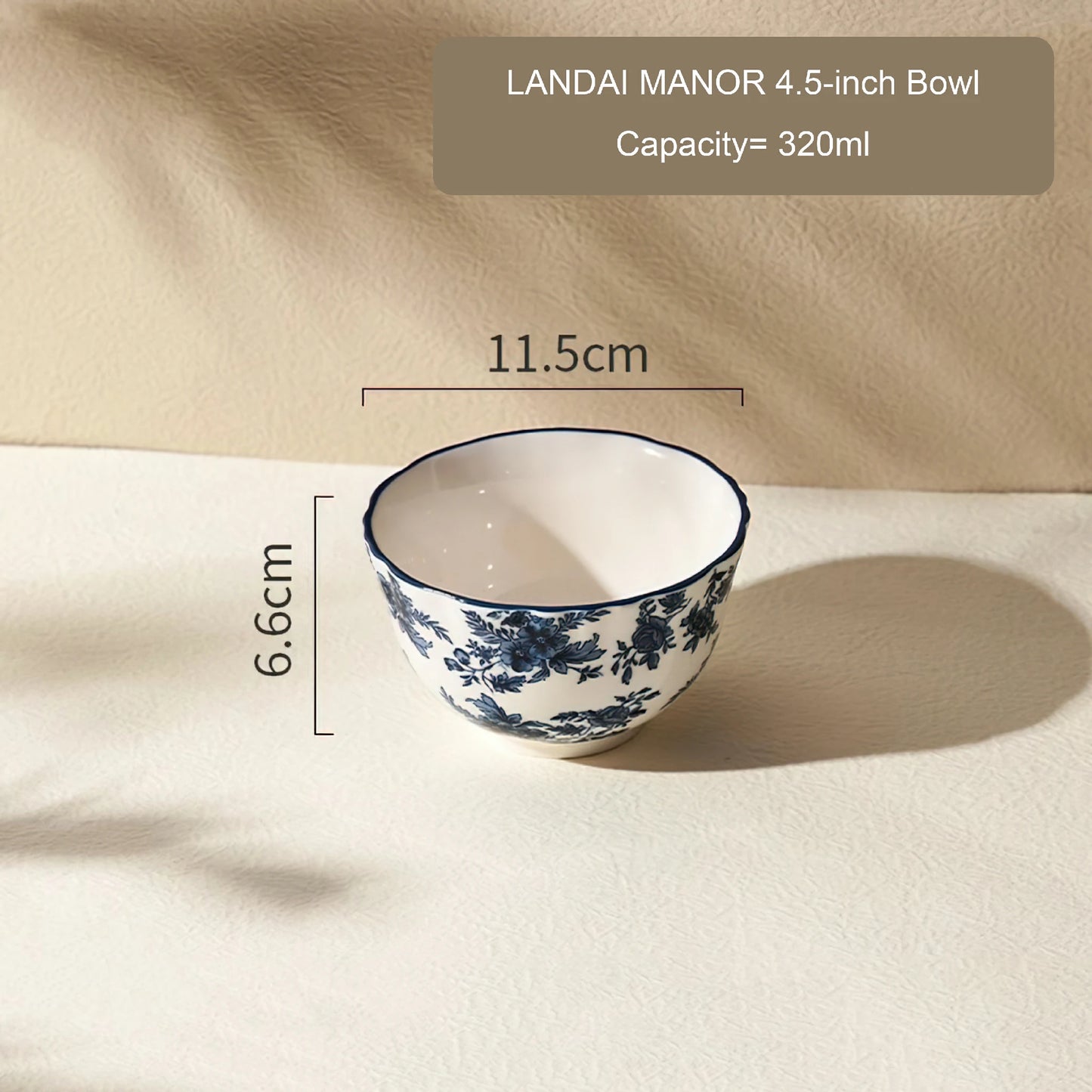 LANDAI MANOR Series Blue Ceramic Dinnerware
