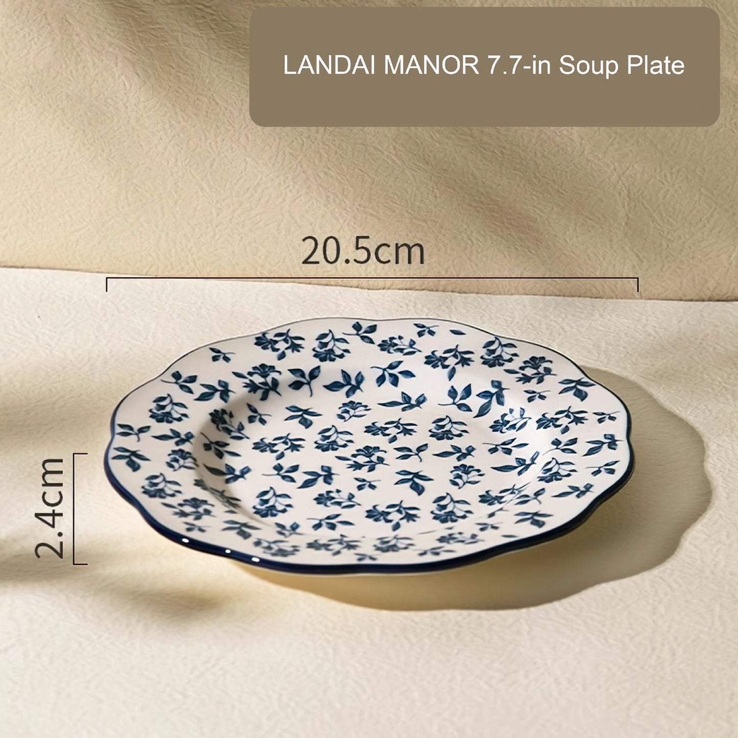 LANDAI MANOR Series Blue Ceramic Dinnerware