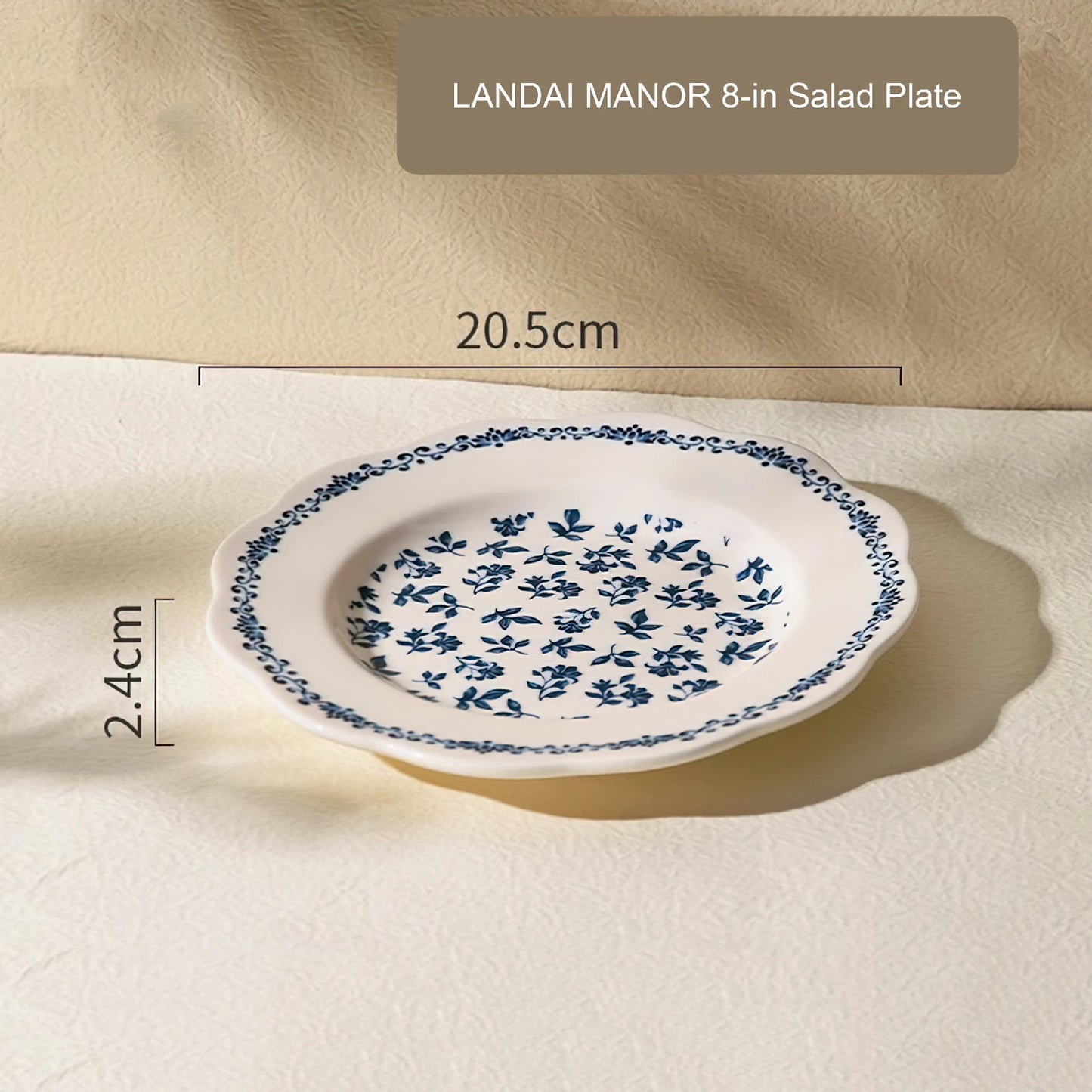 LANDAI MANOR Series Blue Ceramic Dinnerware