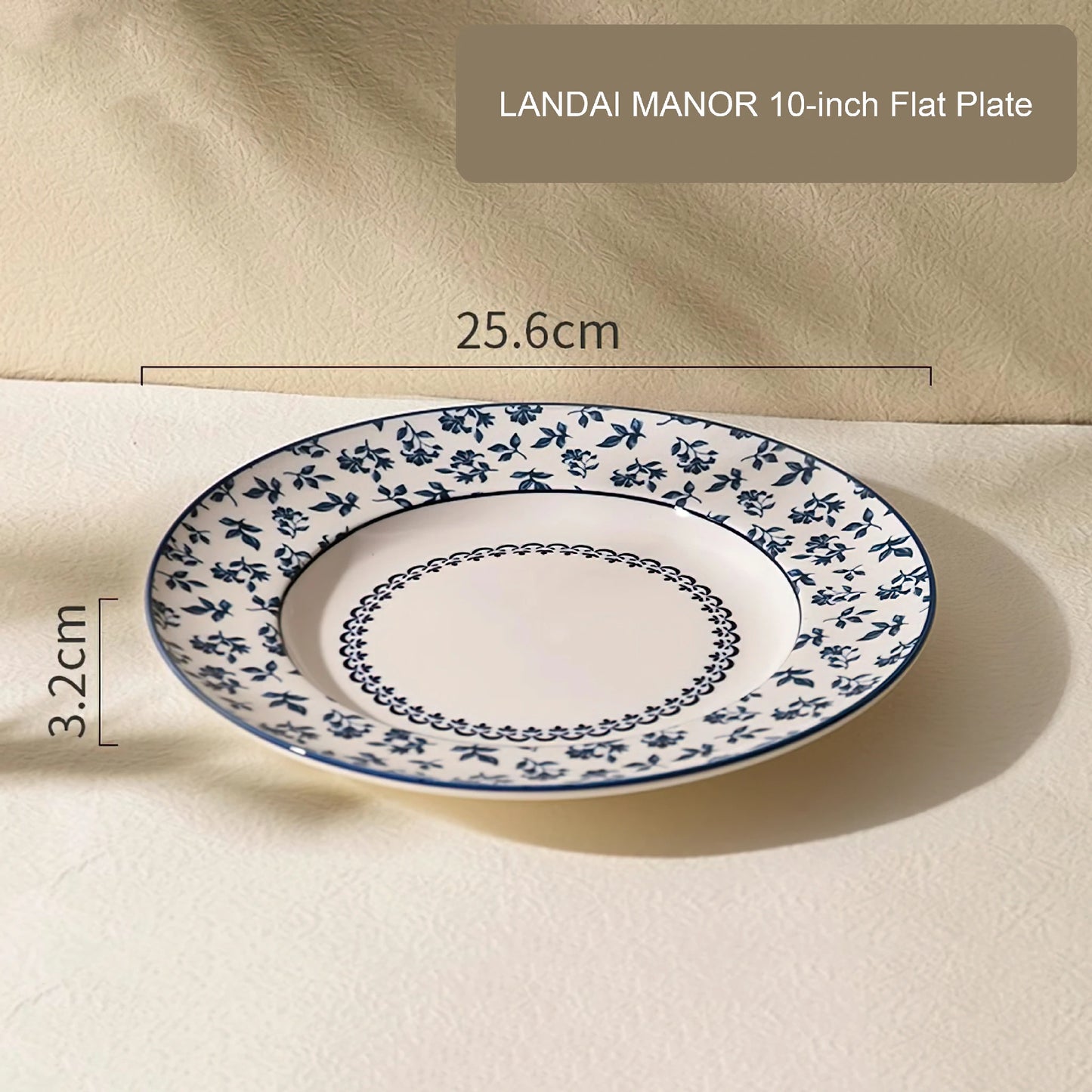 LANDAI MANOR Series Blue Ceramic Dinnerware