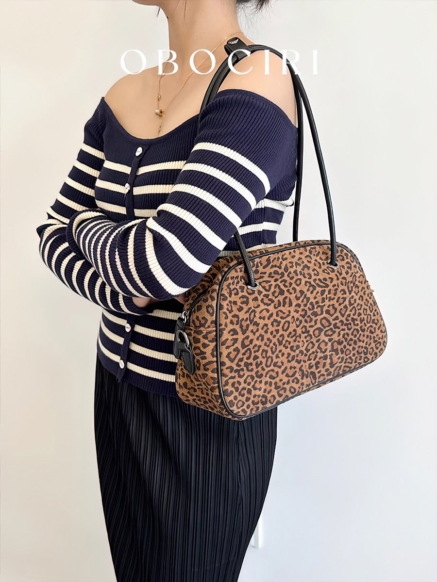 Leopard Brown Handbag Bag