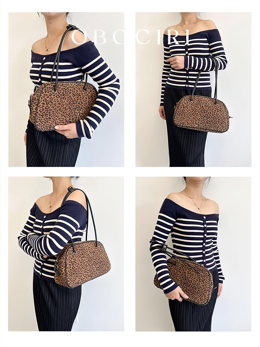 Leopard Brown Handbag Bag