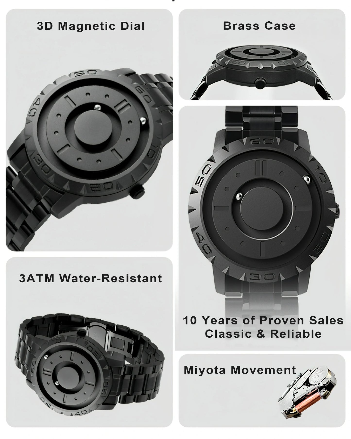 Magnetic Ball Timekeeping Watch G4A