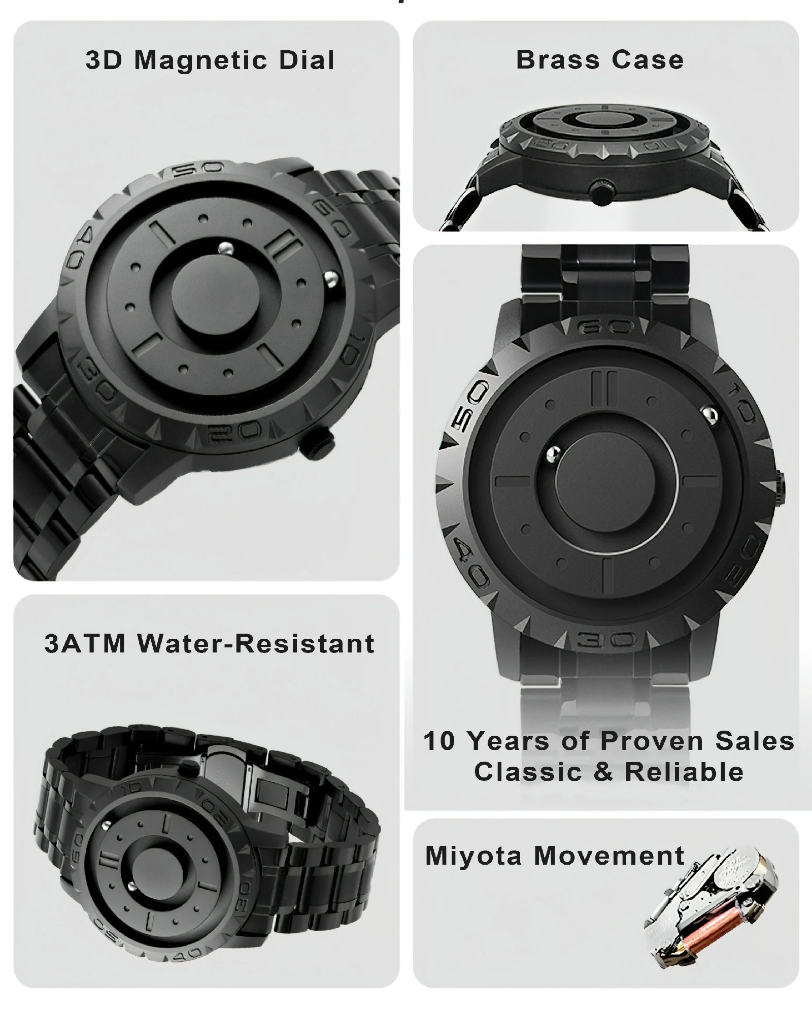 Magnetic Ball Timekeeping Watch G4A