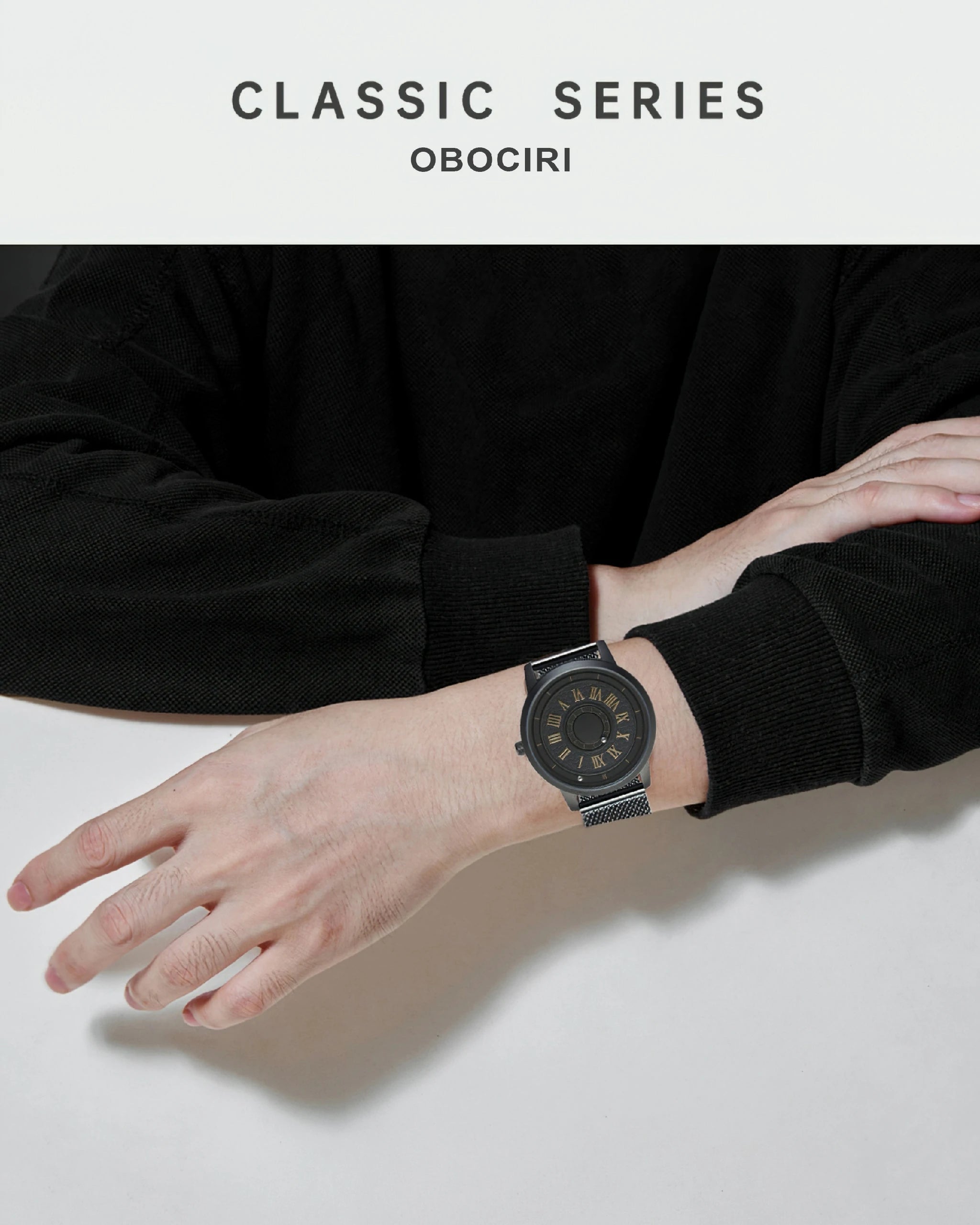 Magnetic Roman Numeral Watch 040A