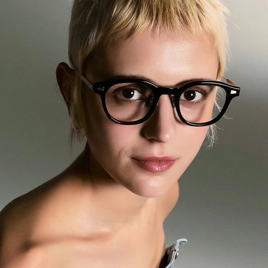 Marie 1962 Round Glasses with Thin Temples